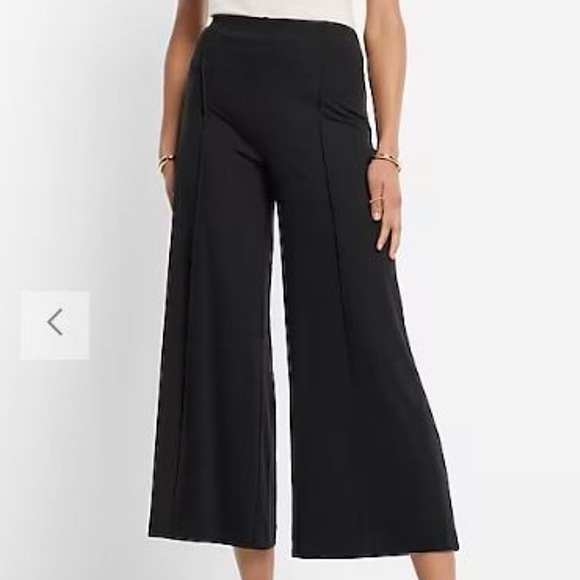 Express Columnist High Waisted Front Seam Wide Leg Pant - Picture 2 of 7
